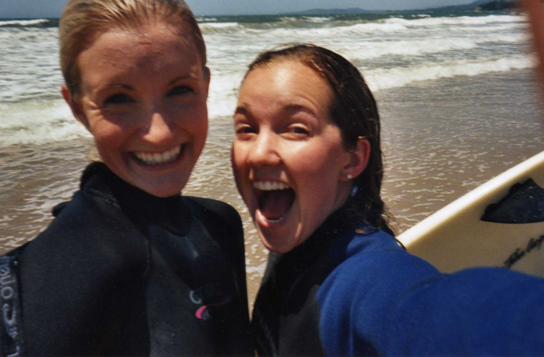 so excited about surfing